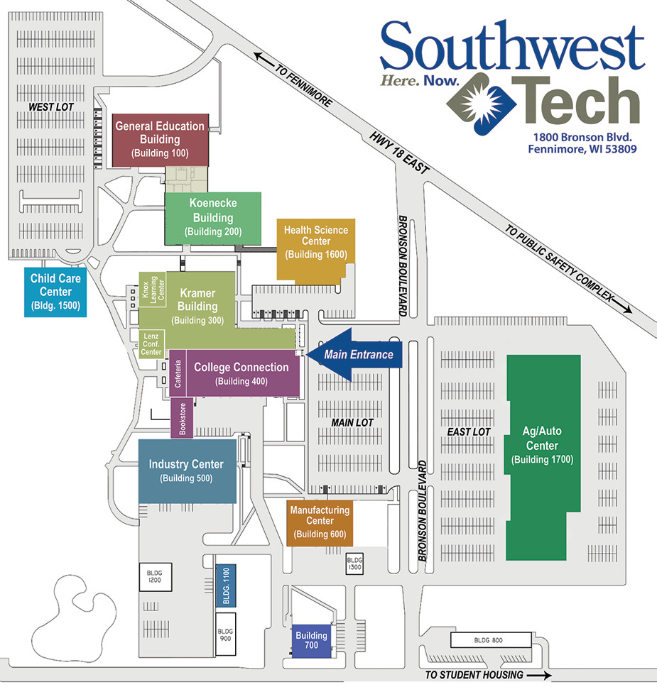 Southwest Tech maps of the region, our district and campus